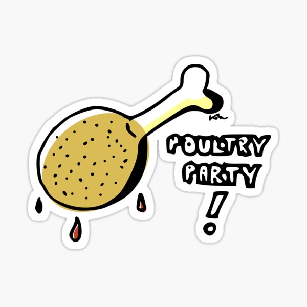 Poultry Party Sticker
