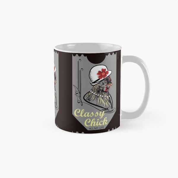 Item preview, Classy Chick with a Hat and a Pearl Necklace Novelty Gifts. designed and sold by TIXLIFE.
