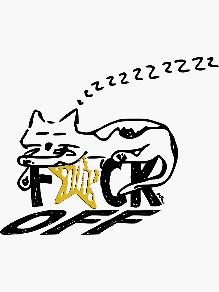 Thumbnail 3 of 3, Sticker, F * CK OFF designed and sold by atelierkota.