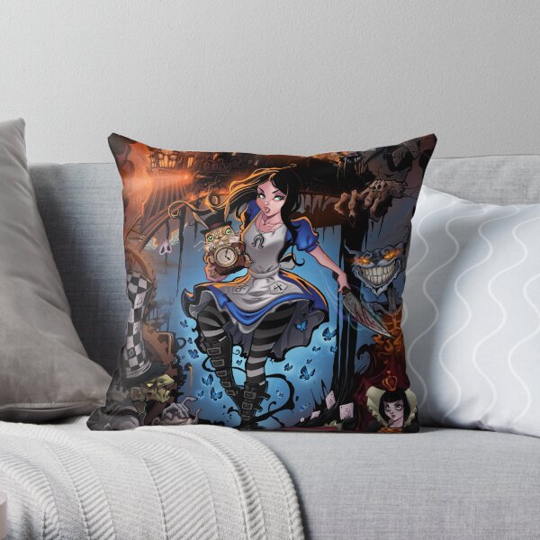 Alice In Wonderland Throw Pillow