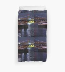 NYC Ferry- Golden Narrows Duvet Cover