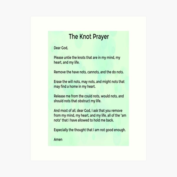 Item preview, The Knot Prayer designed and sold by Susan Wallace.
