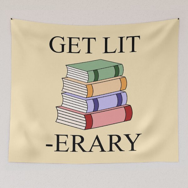 Item preview, get lit-erary designed and sold by insertwittyname.