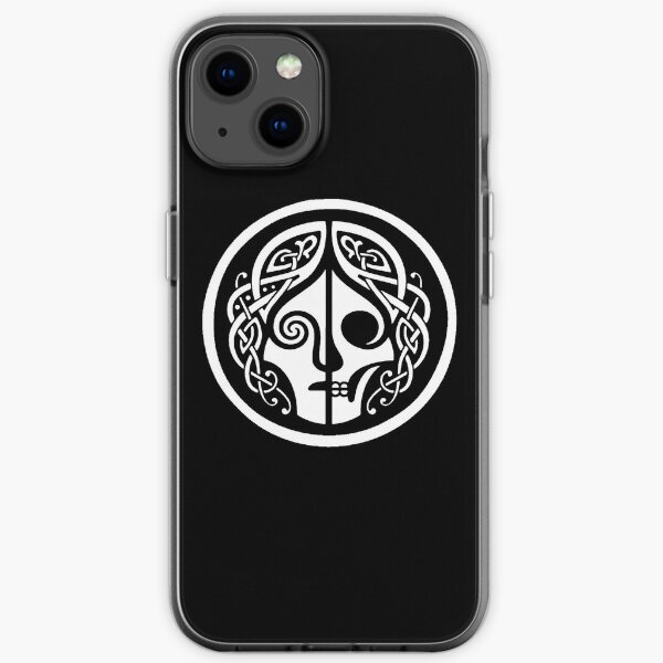 Face of Hel Design (white) iPhone Soft Case