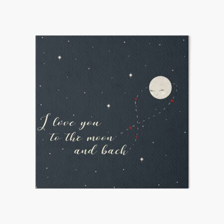I Love you ... Art Board Print
