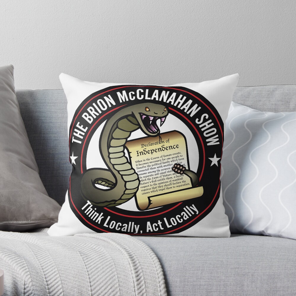 The Brion McClanahan Show Throw Pillow