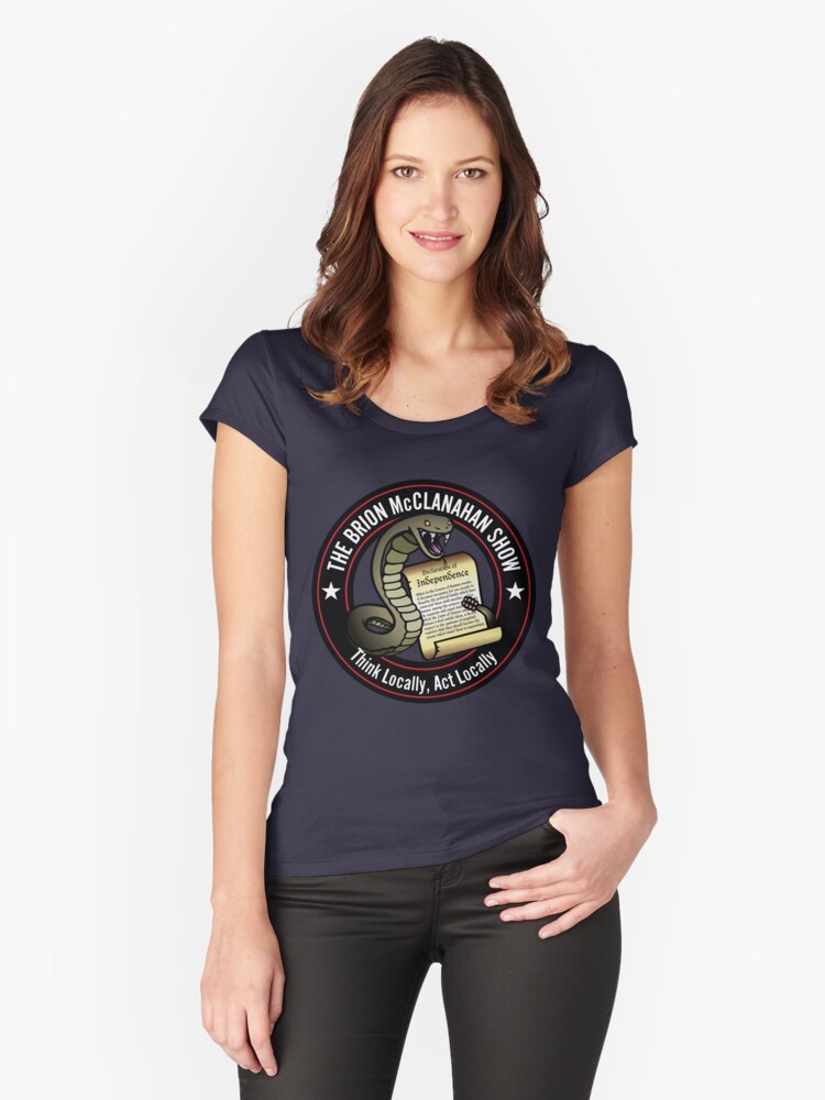 Thumbnail 1 of 3, Fitted Scoop T-Shirt, The Brion McClanahan Show designed and sold by BrionMcClanahan.