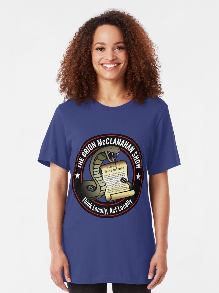 Alternate view of The Brion McClanahan Show Slim Fit T-Shirt