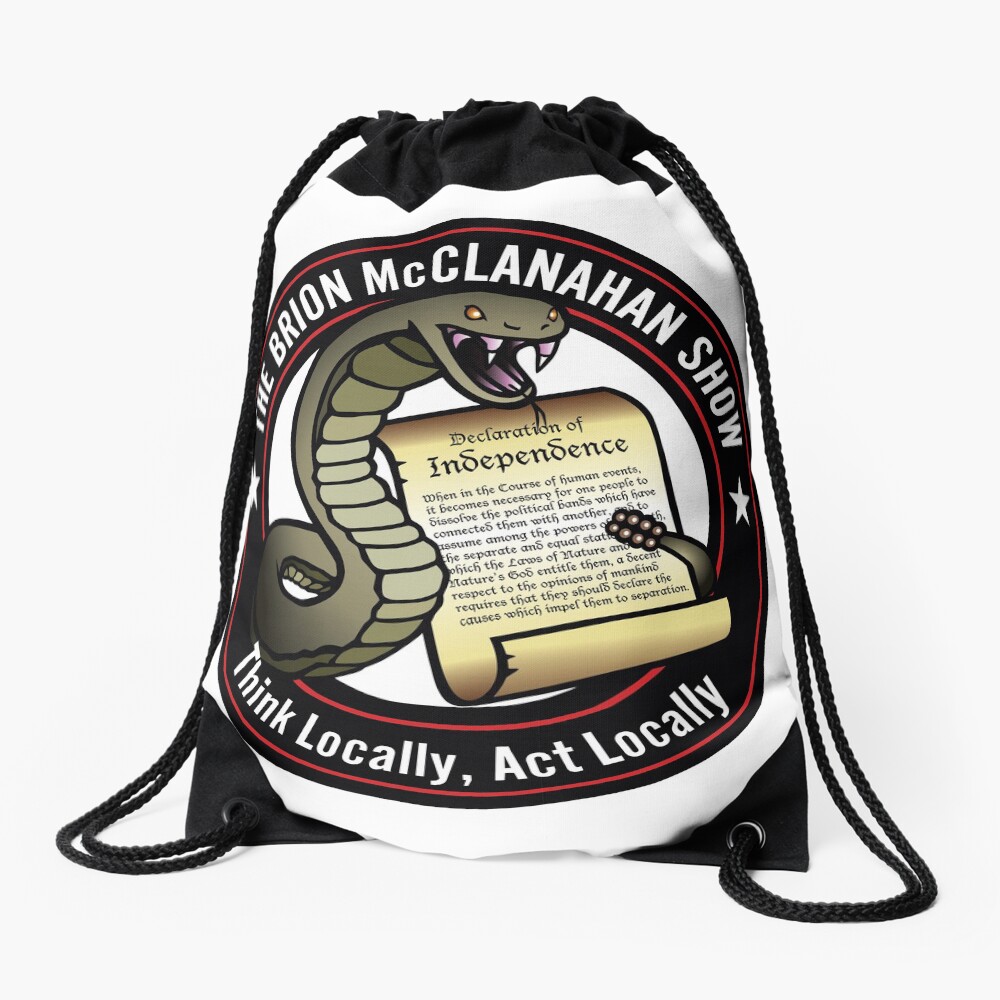 The Brion McClanahan Show Drawstring Bag