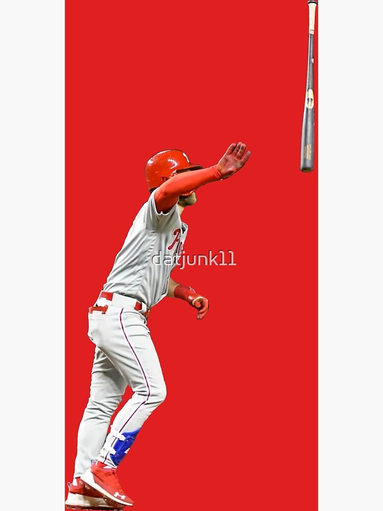"Bryce Harper Bat Flip" Poster for Sale by datjunk11 Redbubble