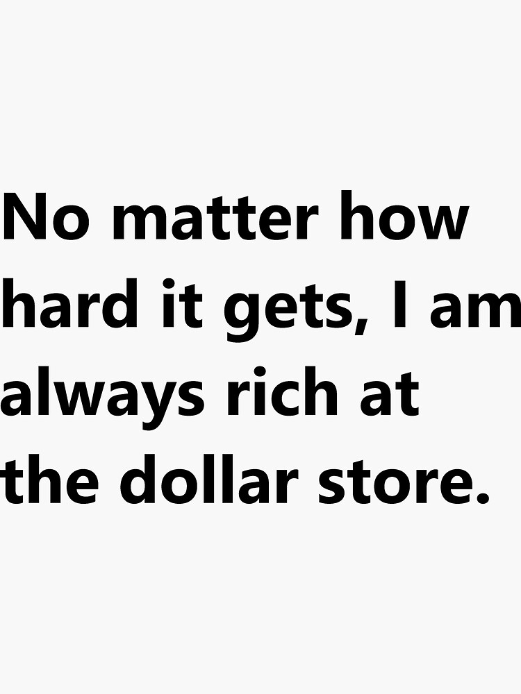 "Dollar Store Humor" Sticker for Sale by gdgopera Redbubble