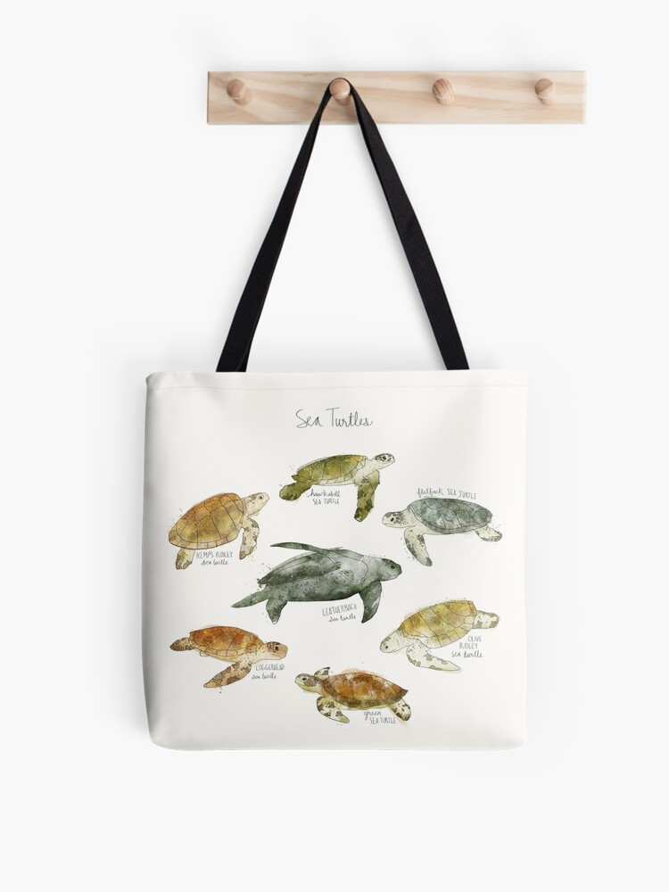 Thumbnail 1 of 2, Tote Bag, Sea Turtles designed and sold by Amy Hamilton.