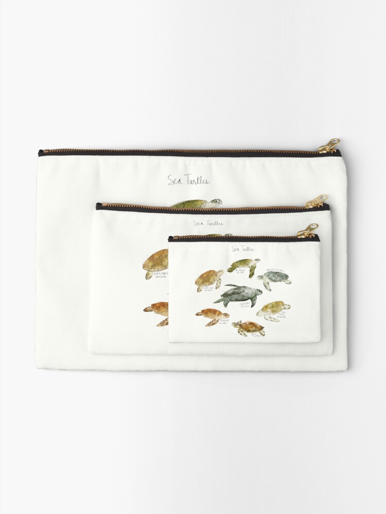 Alternate view of Sea Turtles Zipper Pouch