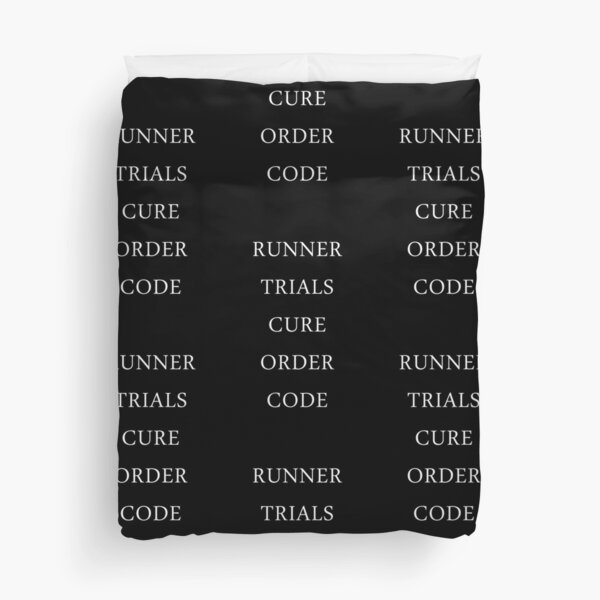 Maze Runner Titles Duvet Cover
