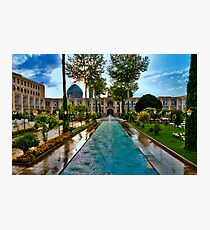The Amazing Abbasi Hotel - Courtyard Fountains - Esfahan - Iran Photographic Print
