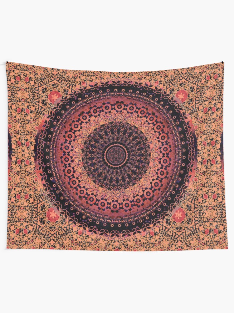 Alternate view of Spice Tapestry Mandala Wall Tapestry
