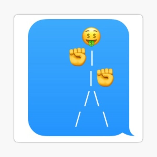 Cash Emoji Stickers | Redbubble