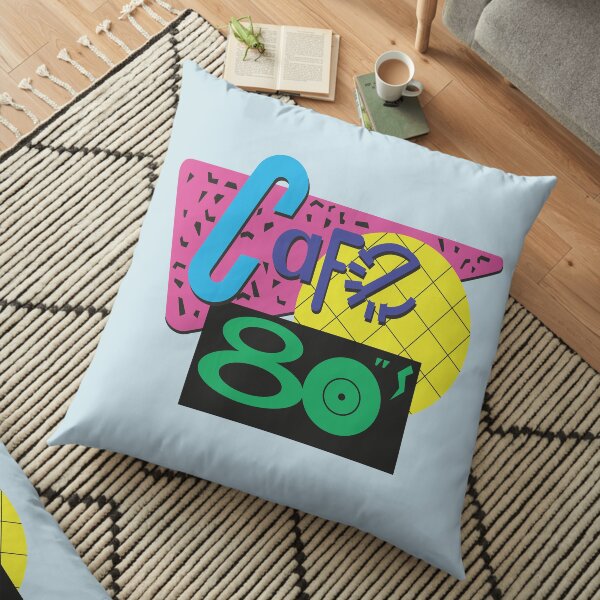 Retour au café des années 80 Coussin de sol