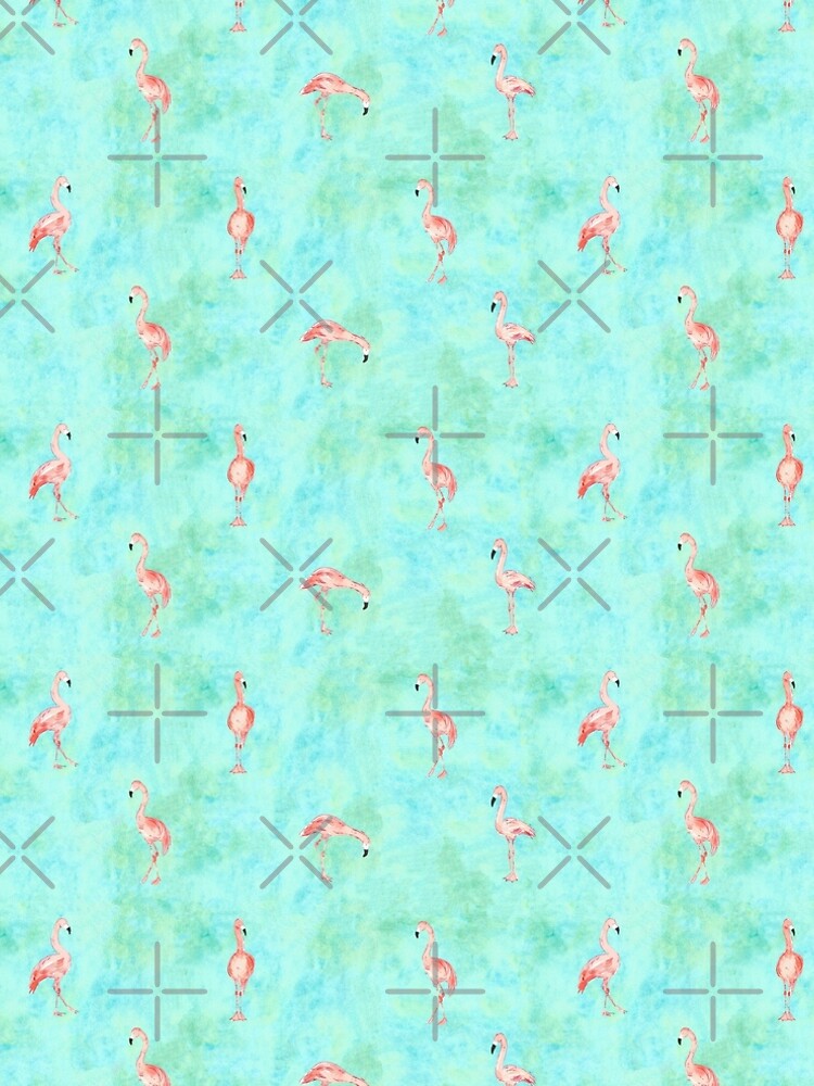 Watercolor Flamingo Pattern by annieparsons