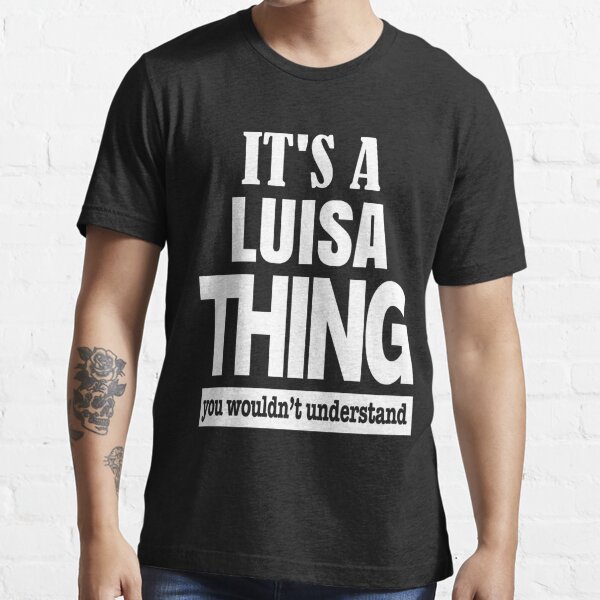 Vintage Style Luisa Funny First Name Definition Adult T-Shirt 