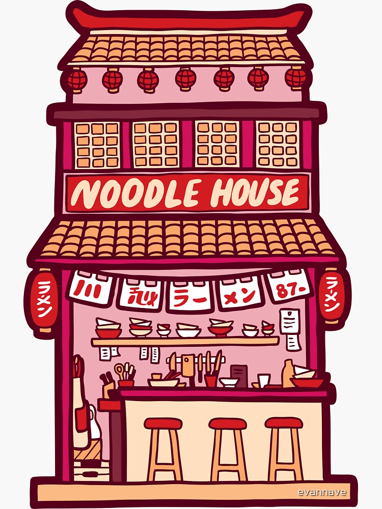 Noodle House at Night by evannave