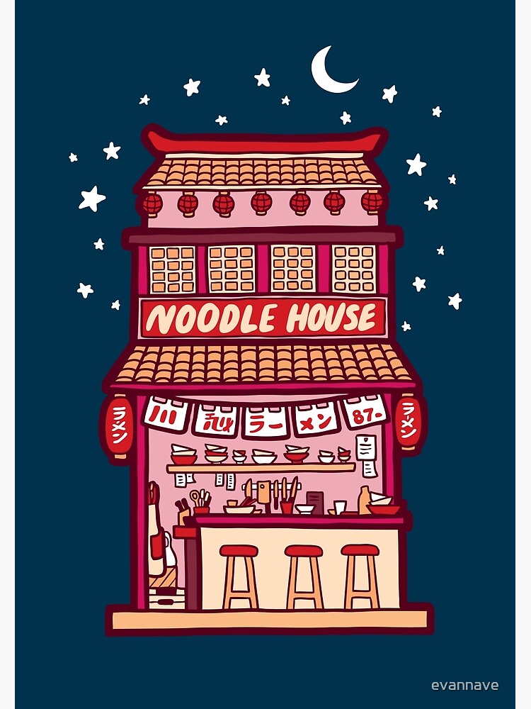 Noodle House at Night by evannave