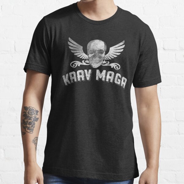 "Badass Cool Krav Maga Skull And Wings For Krav Maga Warriors" Tshirt for Sale by loumed