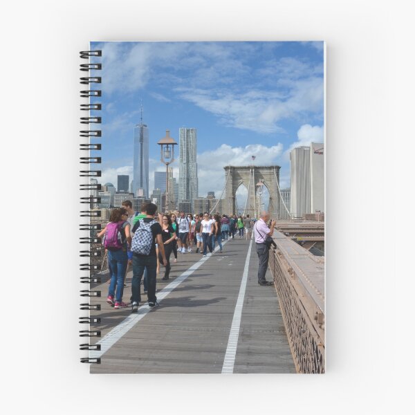 Item preview, Crossing the Brooklyn Bridge designed and sold by WanderingJane.