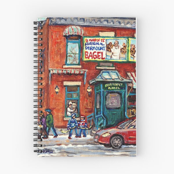 Item preview, THE BOYS OF BERNARD AND FAIRMOUNT STORE FRONTAND LANE WAY HOCKEY ART C SPANDAU MONTREAL STREET SCENE designed and sold by Carole  Spandau.