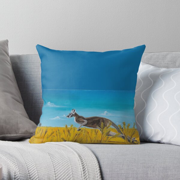 Aussie Backyard Throw Pillow