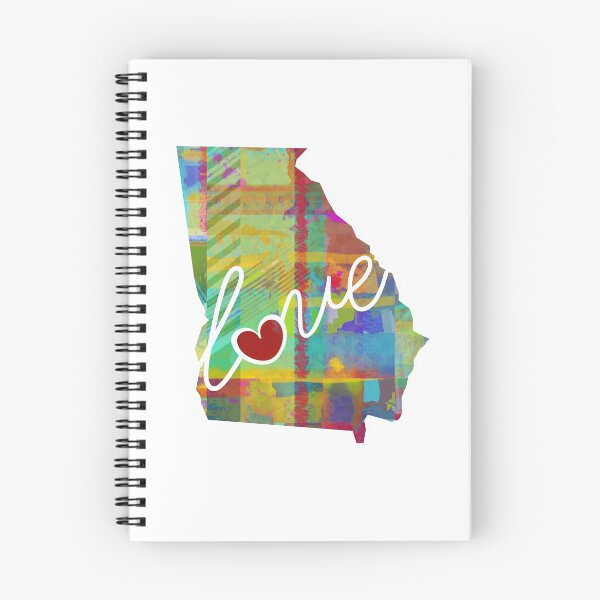 Item preview, Georgia GA  Love - A Colorful Watercolor State Map Silhouette designed and sold by traciwithani.