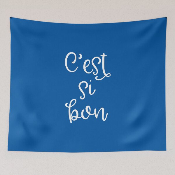 Item preview, C'est si bon. French approval. It's so good! In cheerful, romantic white script. Optimistic.  designed and sold by kierkegaard.