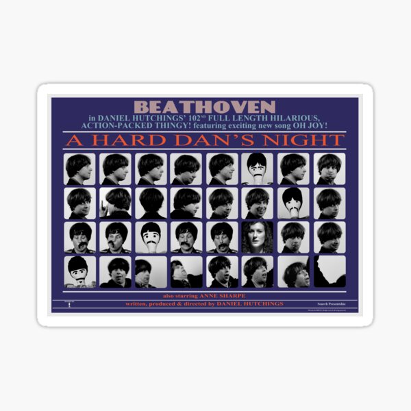 Freelance Giggle-oh - Beathoven Sticker Sticker