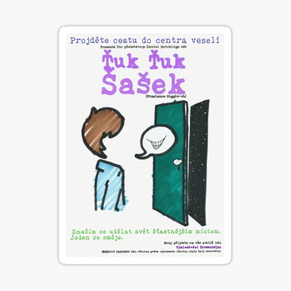 Freelance Giggle-oh - Czech Sticker Sticker