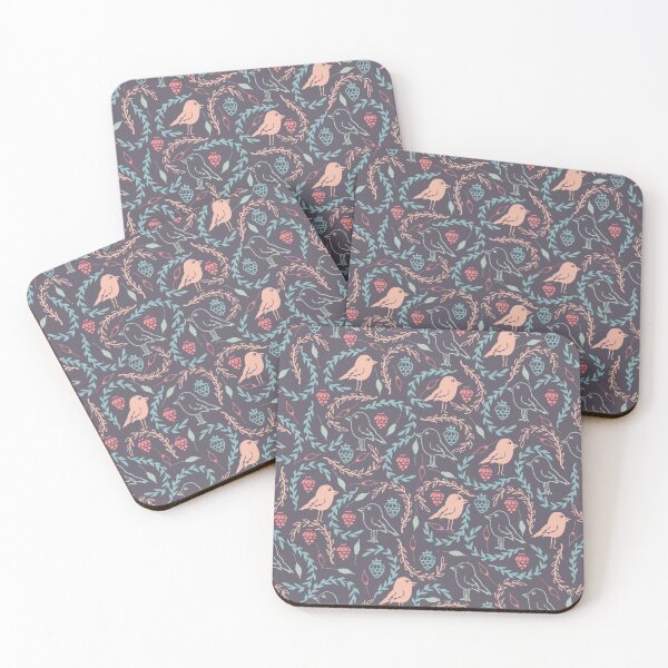 Item preview, Orange, Blue, and Pink Bird Pattern| Twee Birds Patterns| designed and sold by Nada18.