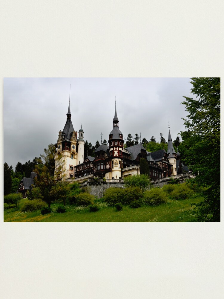 Alternate view of Peles Castle, Sinaia, Romania Photographic Print