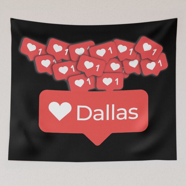 Item preview, Love My Dallas Texas Notification Hearts designed and sold by elhefe.