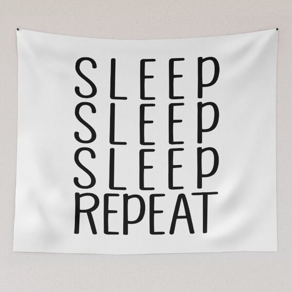 Item preview, Sleep Repeat Sleeping Tired Eyes Bed Lazy designed and sold by onrcnoz.
