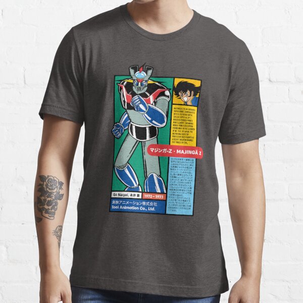 Maglietta T-shirt Grande Testa Robot Mazinga Mecha Chogokin Mazinger Anni 80