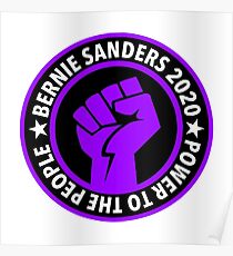 Bernie 2020 Macht für die Menschen Poster
