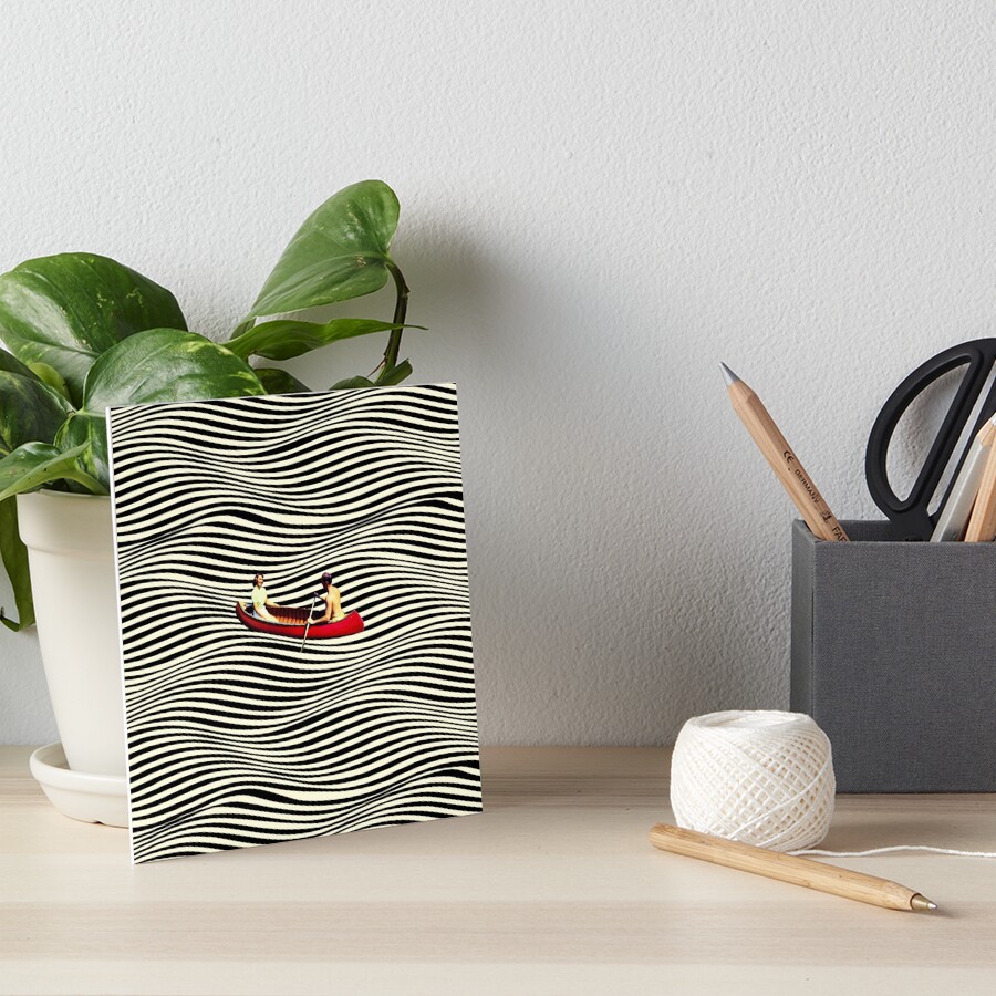 Illusionary Boat Ride Art Board Print
