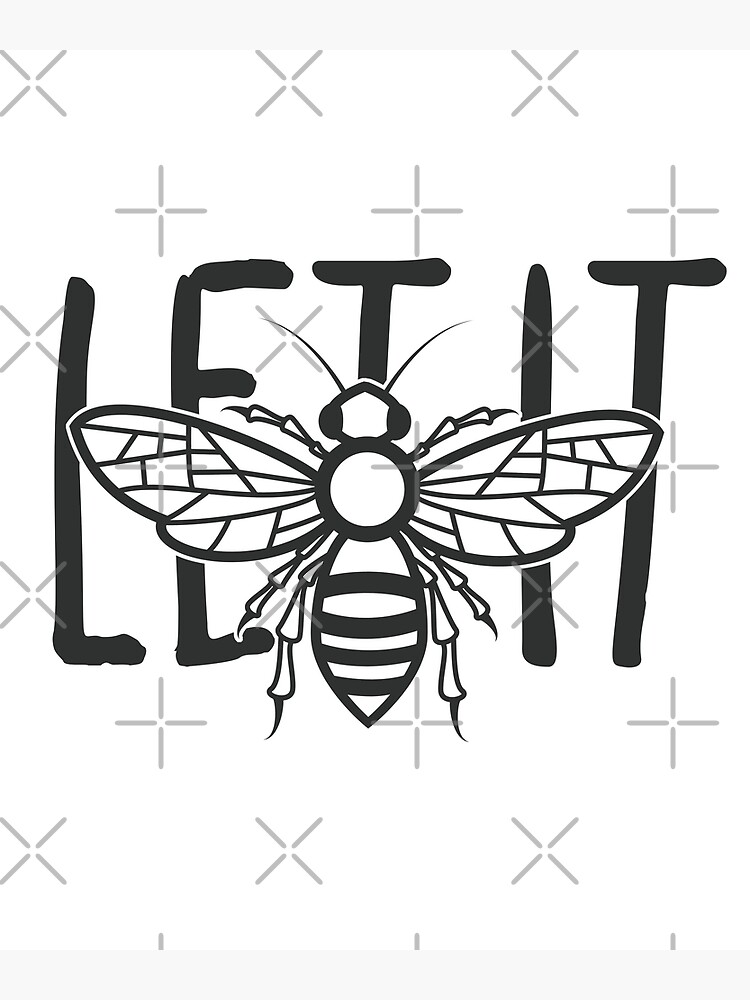 Hippie Bee Let It Be T-Shirt Peace Bee Shirt Hippie Bee Let It Be T-Shirt Peace Bee Shirt