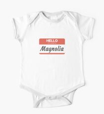 Magnolia Name Label Hello My Name Is Magnolia Gift For Magnolia or for a female you know called Magnolia Kurzärmeliger Einteiler