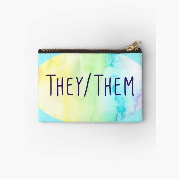Item preview, They/Them Pronouns (Watercolor Rainbow) designed and sold by KelseyLovelle.