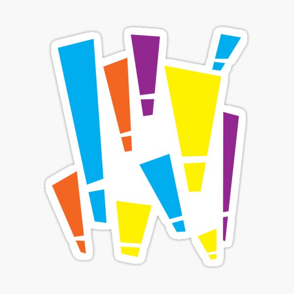 EXCLA! Version 2 Sticker