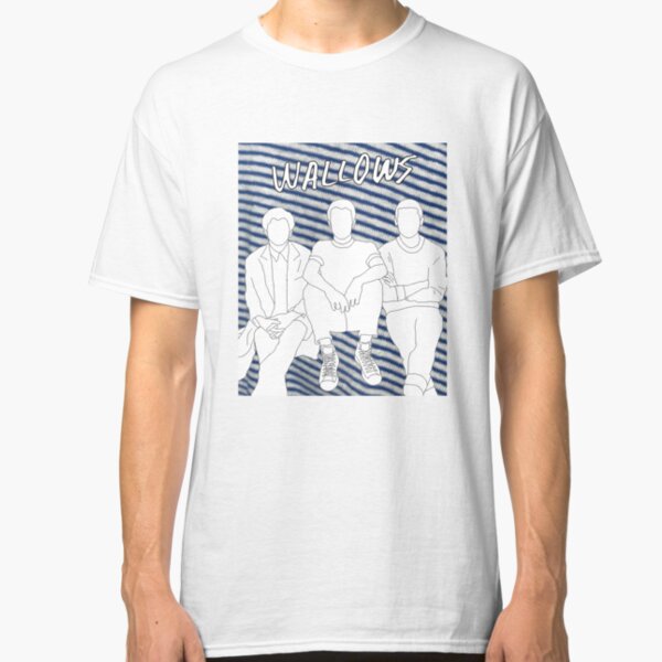 Wallows Outline with Nothing Happens Background Classic T-Shirt