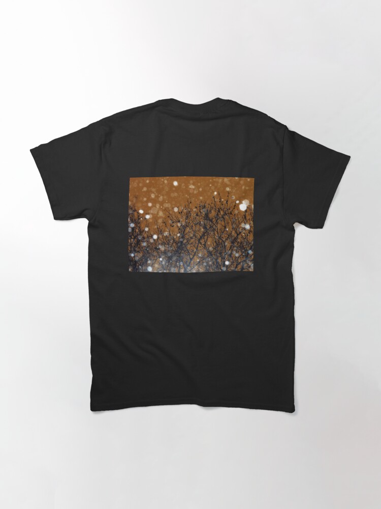 Thumbnail 3 of 7, Classic T-Shirt, Height of the Blizzard - Snowstorm Art Photography - Gift for Weather Lovers designed and sold by OneDayArt.