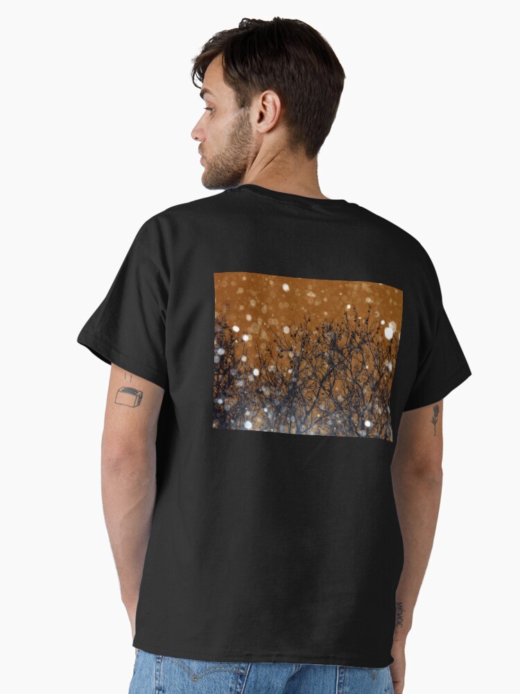 Thumbnail 2 of 7, Classic T-Shirt, Height of the Blizzard - Snowstorm Art Photography - Gift for Weather Lovers designed and sold by OneDayArt.