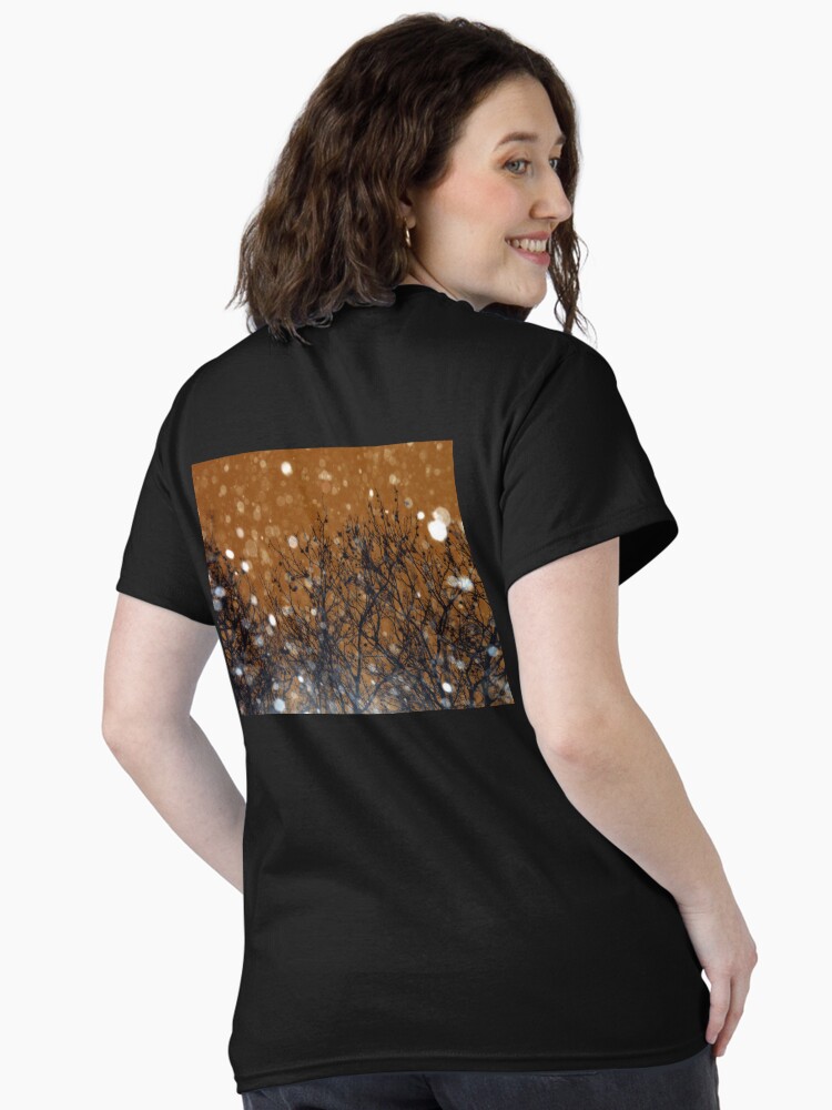Thumbnail 1 of 7, Classic T-Shirt, Height of the Blizzard - Snowstorm Art Photography - Gift for Weather Lovers designed and sold by OneDayArt.
