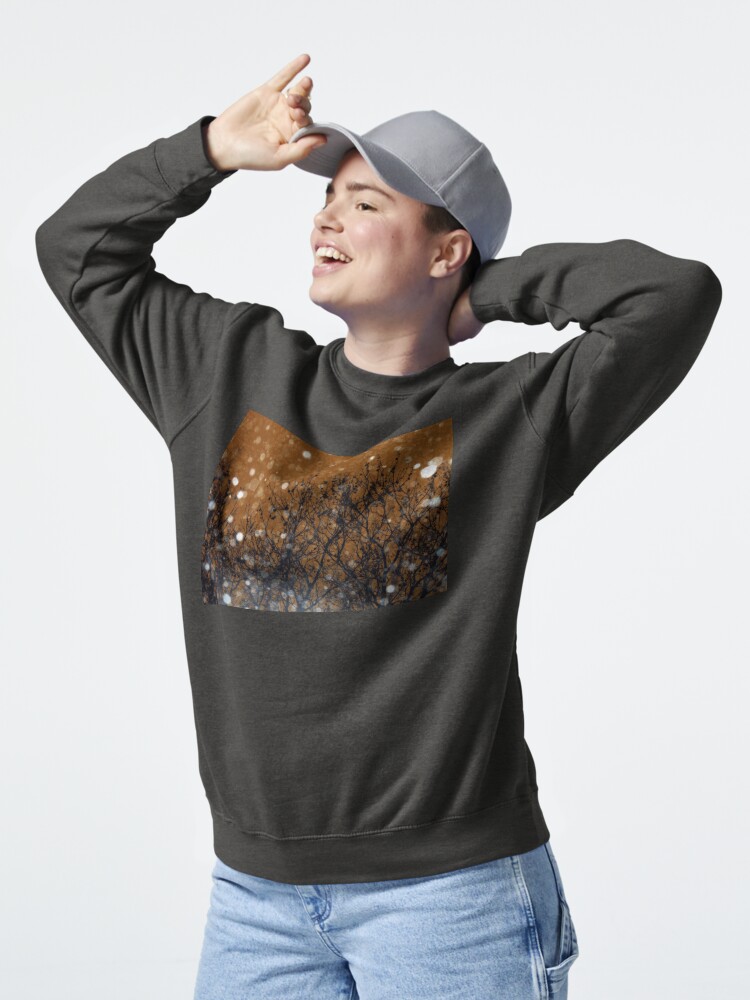 Thumbnail 5 of 7, Pullover Sweatshirt, Height of the Blizzard - Snowstorm Art Photography - Gift for Weather Lovers designed and sold by OneDayArt.